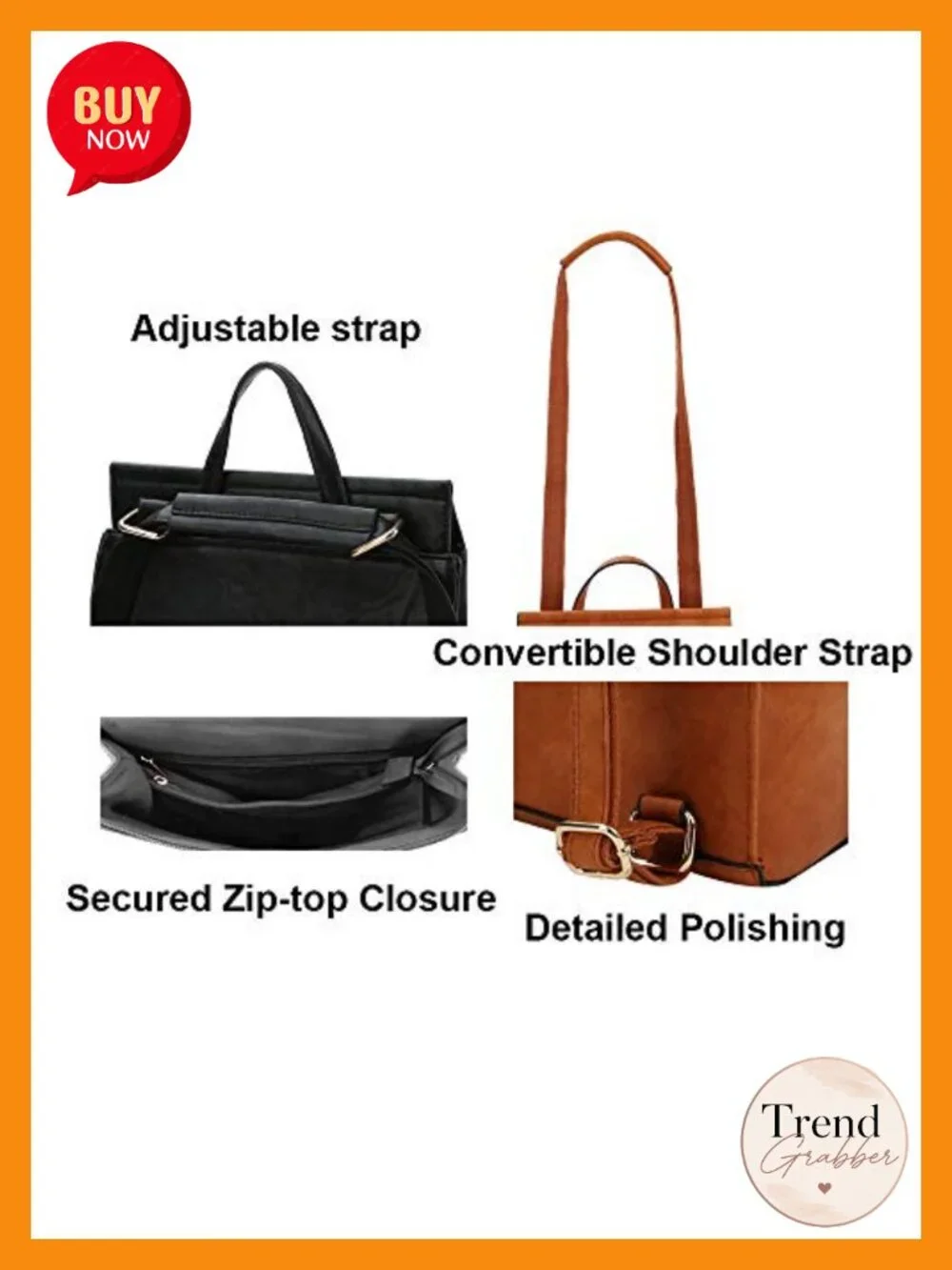 Vegan Leather Convertible Backpack Handbag Travel Daily Shoulder Bag
